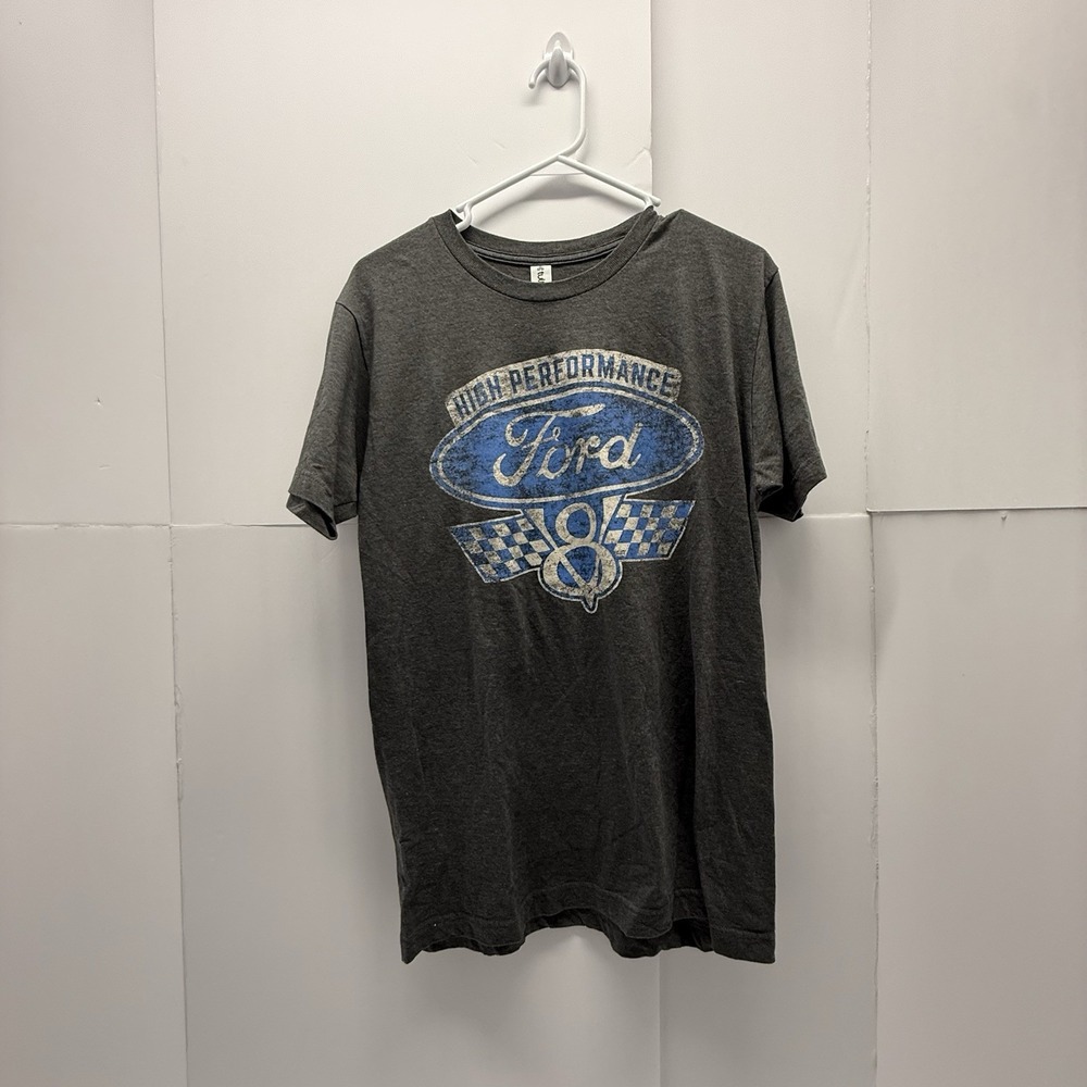 Grey Ford Tshirt Short Sleeve Graphic Tee size medium